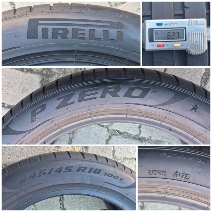 O bucată 245/45 R18 vară - una Pirelli Continental Michelin