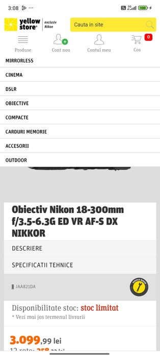 Aparat video/foto Nikon D3200