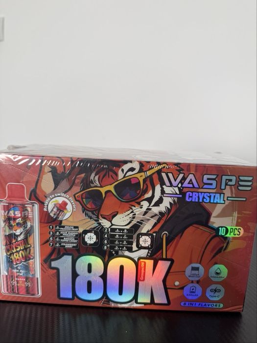 Vape 180.000 pufuri, redbull, 4 arome combinabile