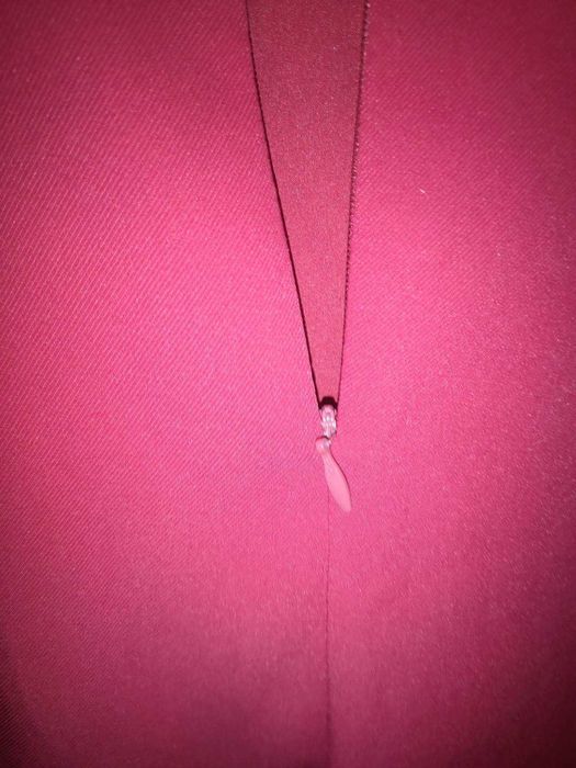 Официална Къса Червена Рокля S | Шифон, Велур