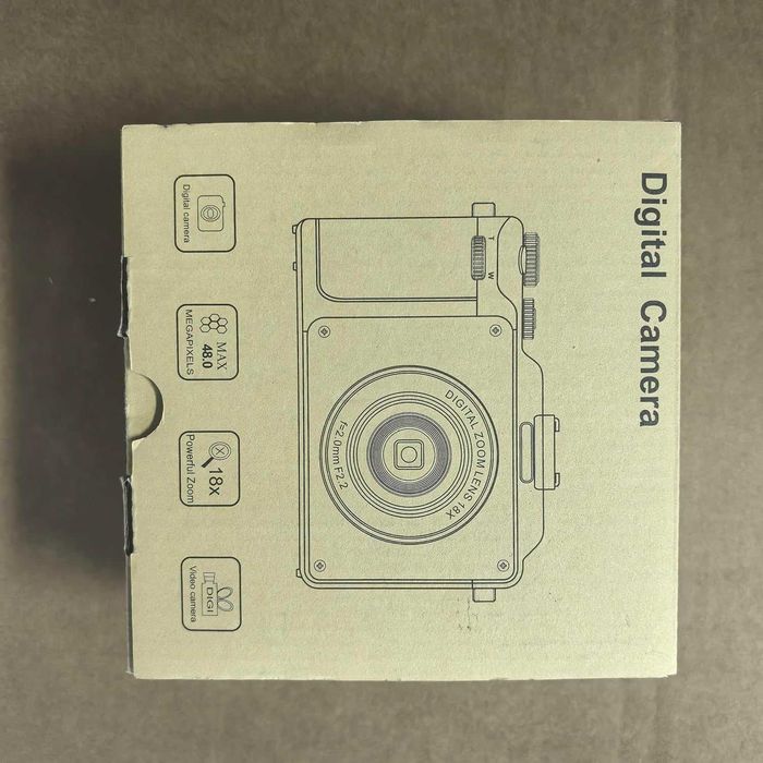 Цифрова фотокамера TEKXDD, 4K Vlog камера+ 64 GB SD карта