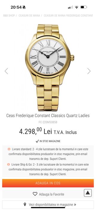 Ceas Frederique Constant