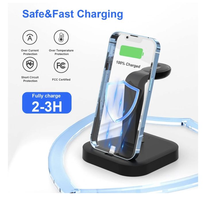 Бързо зарядно за телефон и часовник