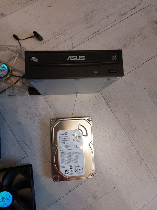 Корпус DeepCool Kendomen Titanium + жёсткий диск + дисковод + кулеры