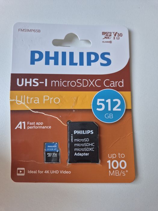 Sd card карта памет 512Gb V30 100Mb/s