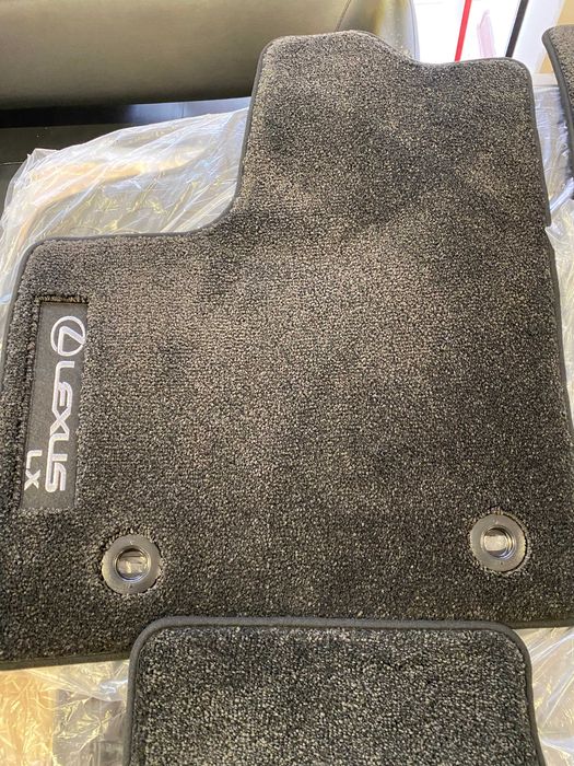 Ковры салона LX 600 Черные 2022-