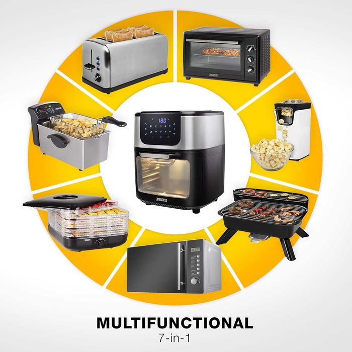 Уред за готвене с горещ въздух и фурна Princess DeLuxe AirFryer 182075