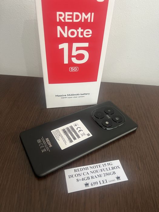 Amanet Royal CB: Redmi Note 15 5g duos ca nou fullbox