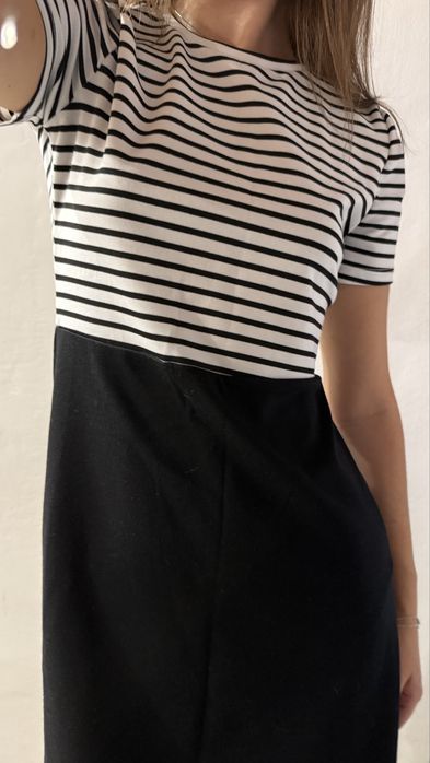 Рокля Zara черно и бяло