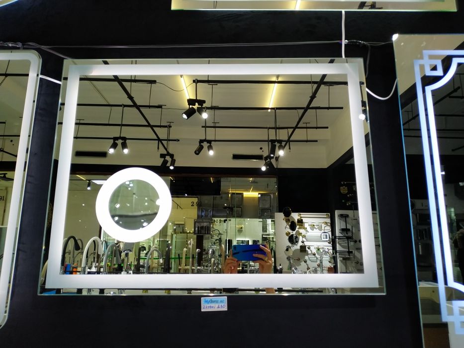 Зеркало с подсветкой LED и обогревом. Размеры от 60х60