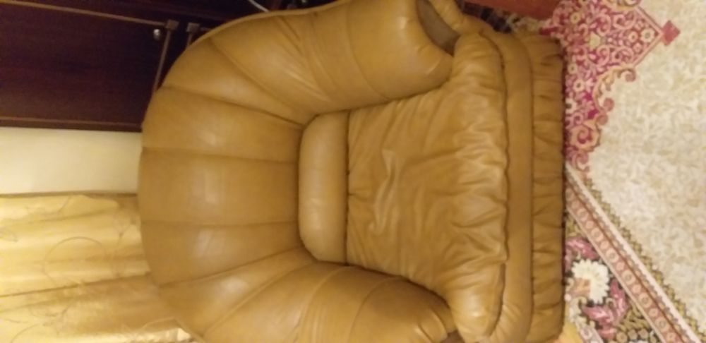 Холна кожена мека мебел