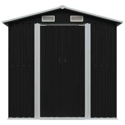 Градинска барака за съхранение в 4 цвята стомана 204x132x186 см