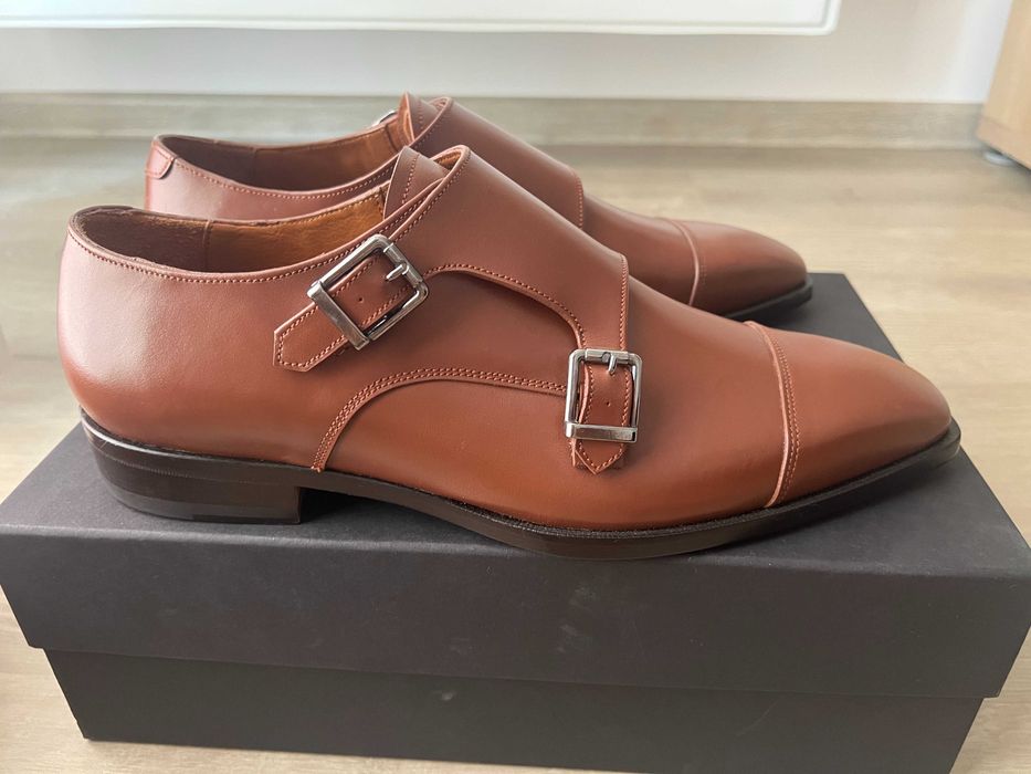 Pantofi barbati de eveniment cu talpa din piele
