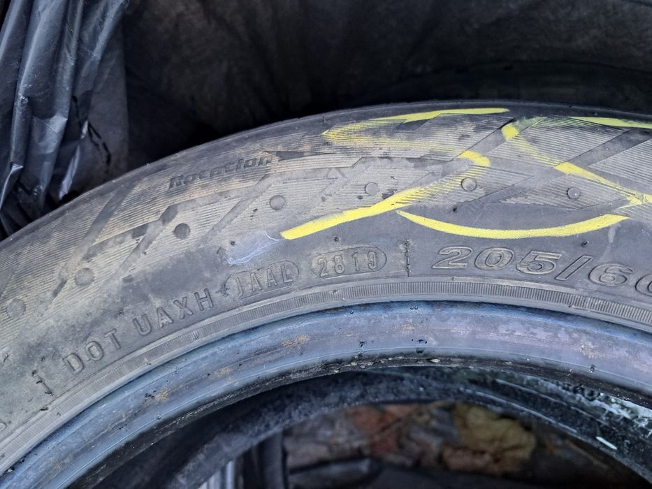 Jante ( roti) tabla/ otel renault  R 16 + anvelope 205/60/r16