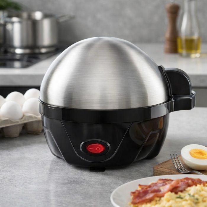 Яйцеварка Rosberg R51982C, 350W за 7 яйца, автоматично изключване