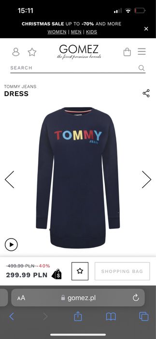 Rochie tommy jeans (hilfinger) noua, marimea XS
