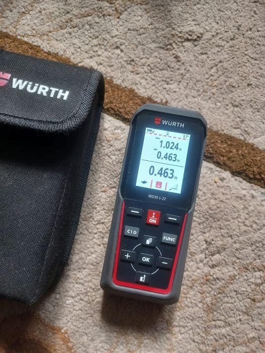 Telemetru laser wurth wdm 6 -22 raza de masurare până la 150 m