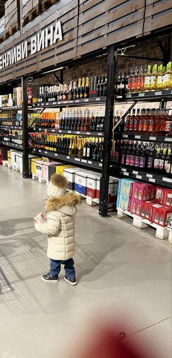 Пухено яке с естествена качулка Eddie Pen Baxter и Шапка Jamiks 50 см.