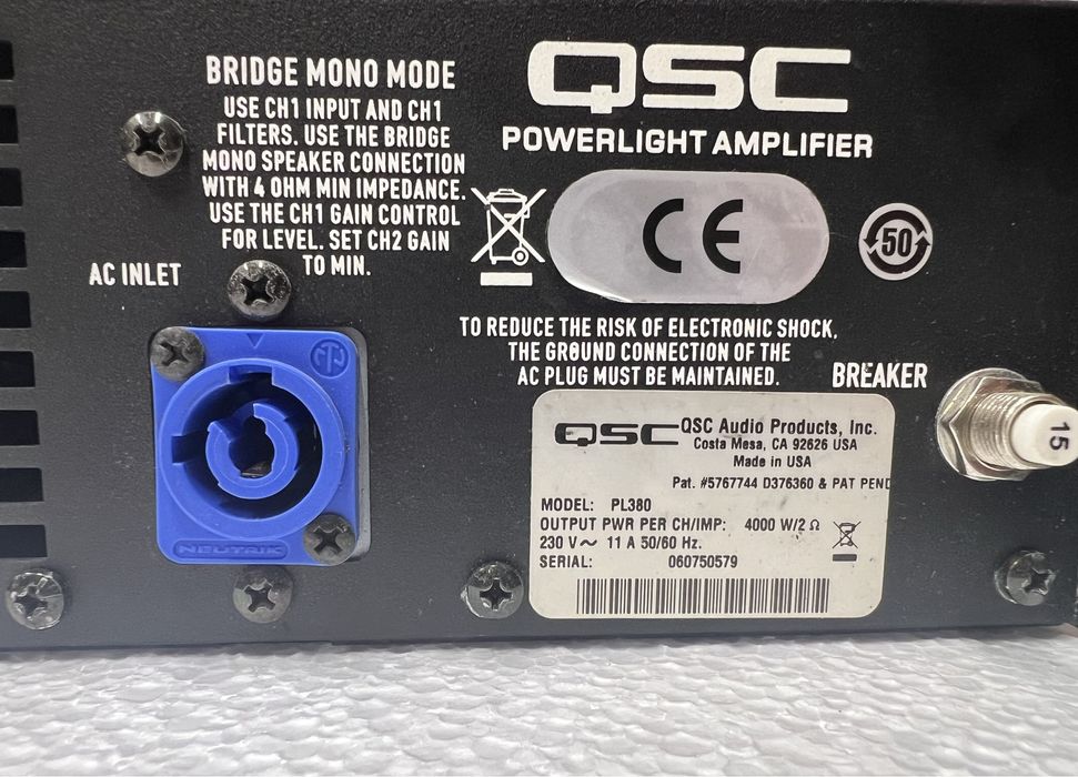 Vand amplificator QSC PL380