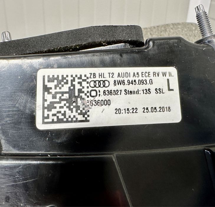 Stop stânga full led pe haion Audi A5 F5 B9