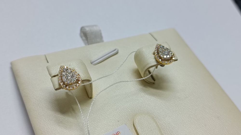 Серьги из желтого золота