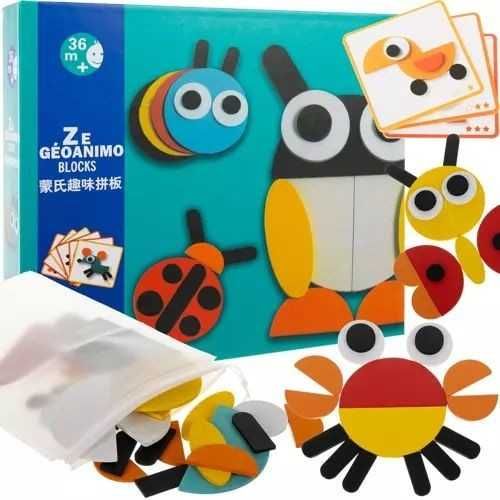 Дървен образователен пъзел Kruzzel