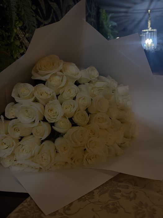 51 роза свежий букет
