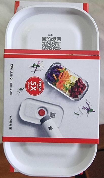 Стъклен вакуумен съд и вокуумпомпа Zwilling