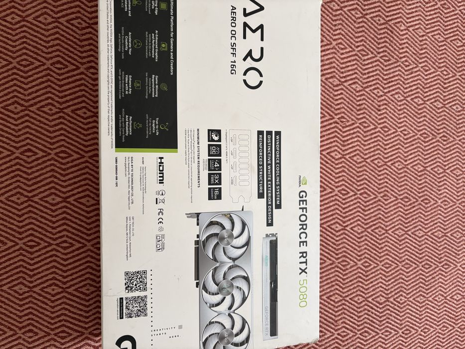 Продам видеокарту GYGABYTE GEFORCE RTX 5080AERO