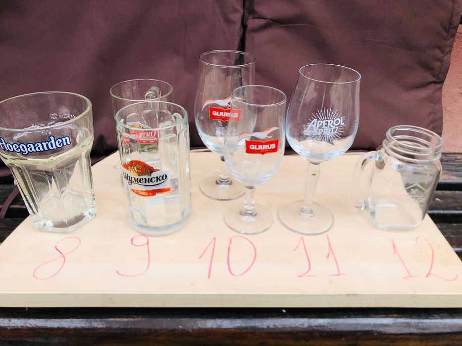 Стъклени чаши за бира и др.