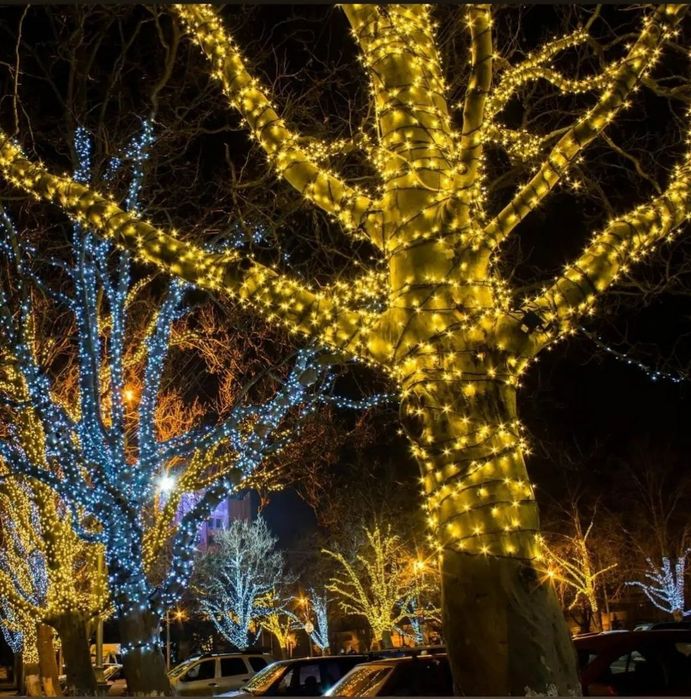 Лэд лента , диодные гирлянда 50 , 100 метровые.