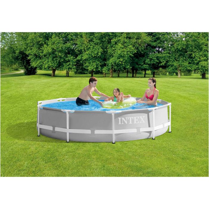 Piscina rotunda cu cadru metalic Prism Frame Premium Intex 26700NP, D305xH76 cm - RESIGILAT