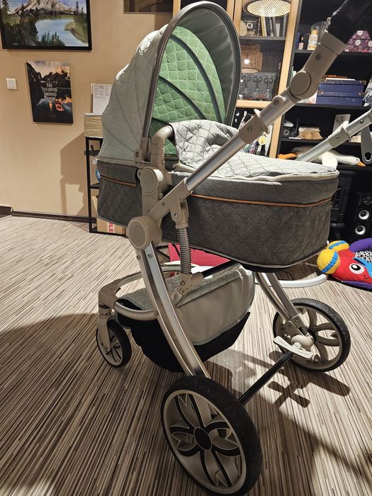 Carucior 2 in 1 landou și sport eggshape  mint