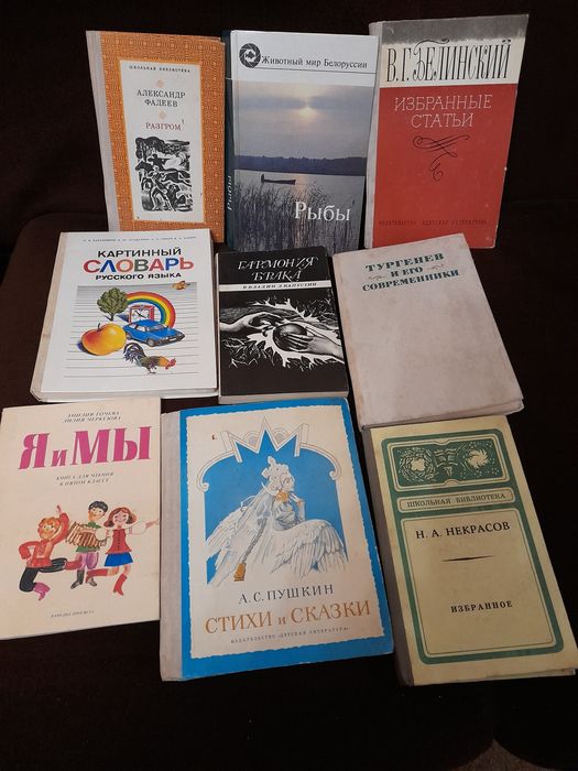 Книги най-различни...детски,на руски език и др