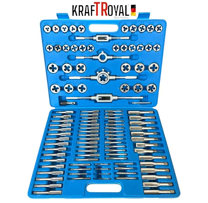 Метчици и Плашки 110 части KRAFT ROYAL М2-М18