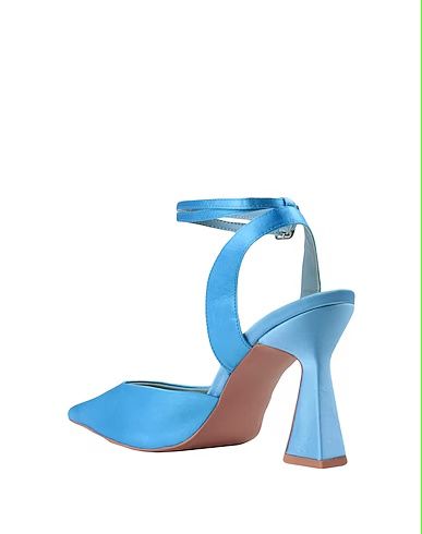 Pantofi albaștri din satin, 36