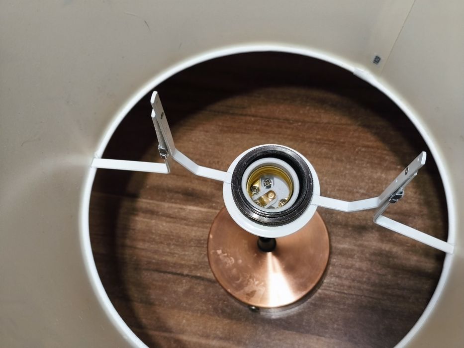 Lustra fixa cu abajur din material, IKEA, cu animalute, soclu E27