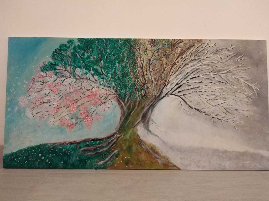 Tablou pictat manual – cadou ideal, piesă unicat, stil modern