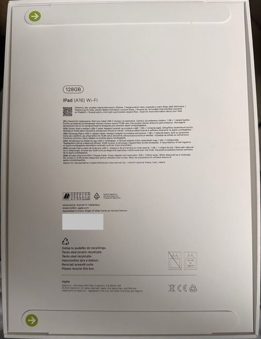 Чисто нов Ipad A16 128 gb blue