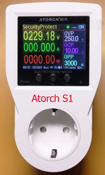 Розетка с таймером. Ваттметр