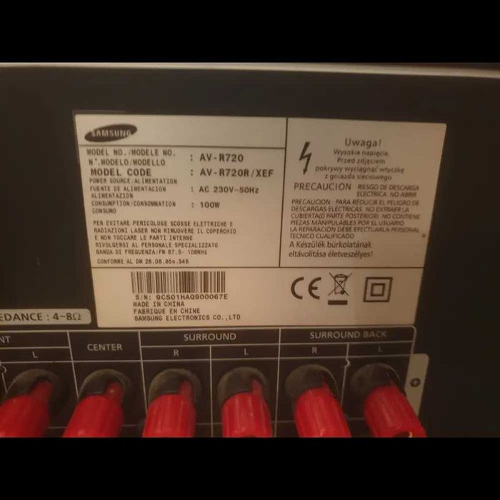 оригинален голям мощен усилвател рисиивър 800wata на Samsung av-r720