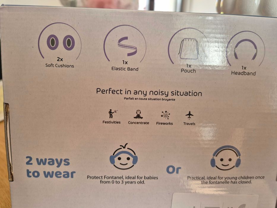 Casti antifonice bebelusi si copii 0-4 ani, model transformabil 2 in 1