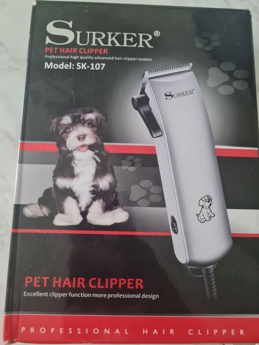 Mașină tuns câini/animale Surker SK-107, folosită o singură dată (de probă)
