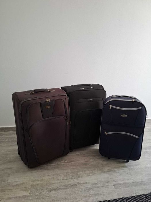 Set 3 trolere voiaj – stare foarte bună – dimensiuni mari