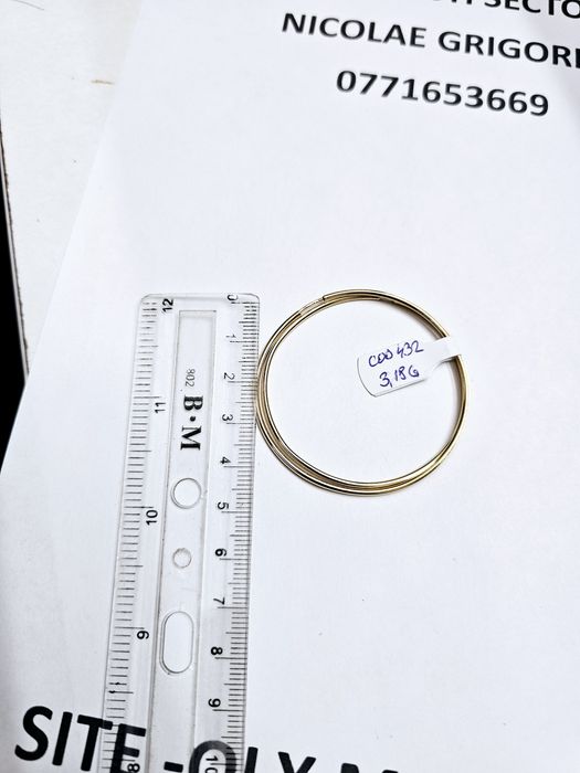 Vand cercei din aur 14 k 3.18 g cod 432