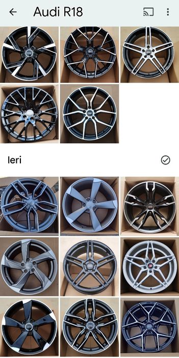 Jante 18 Audi RS pt A3 A4 A5 A6 A7 A8 Q2 Q3 Q5