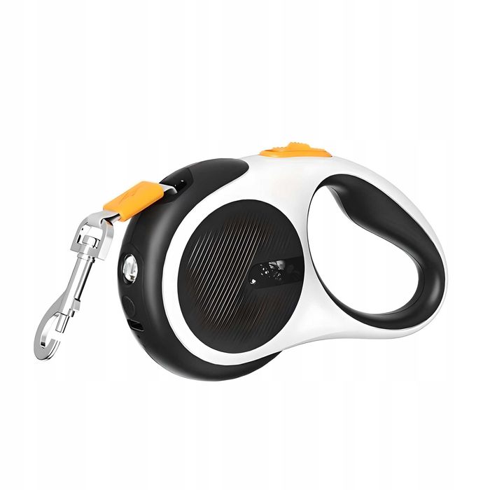5м Автоматичен Повод за Куче с Вграден LED Фенер, USB, 5м до 30кг