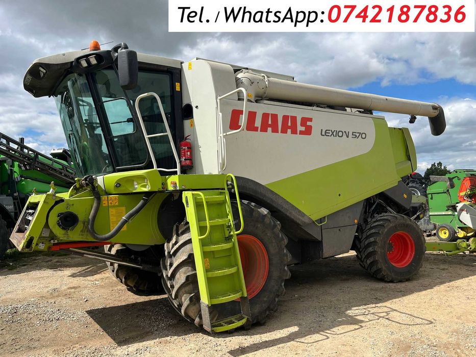 Combina agricola Claas Lexion 570, an 2005, AC, header 7,50 metri. Import Iulie 2026