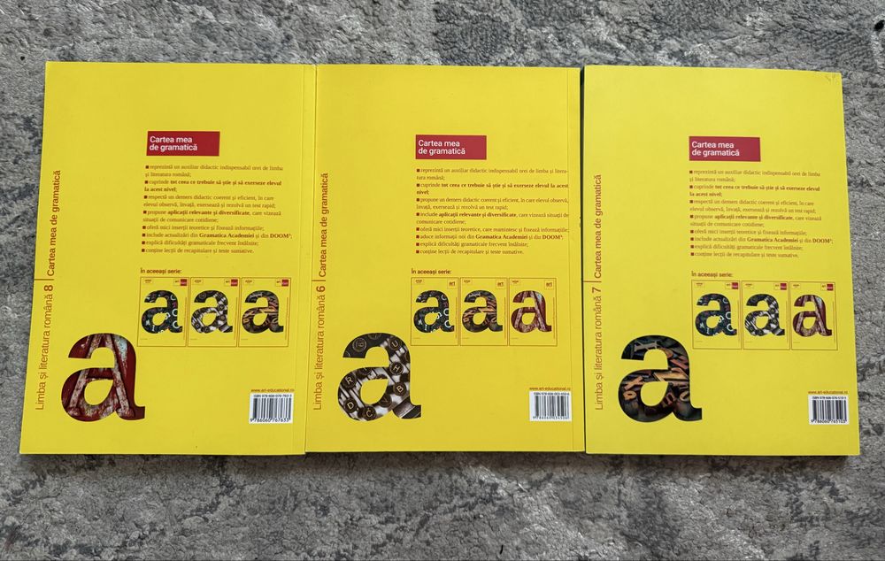 Cărti de gramatica- clasele a VI-A, a VII-A si a VIII-A