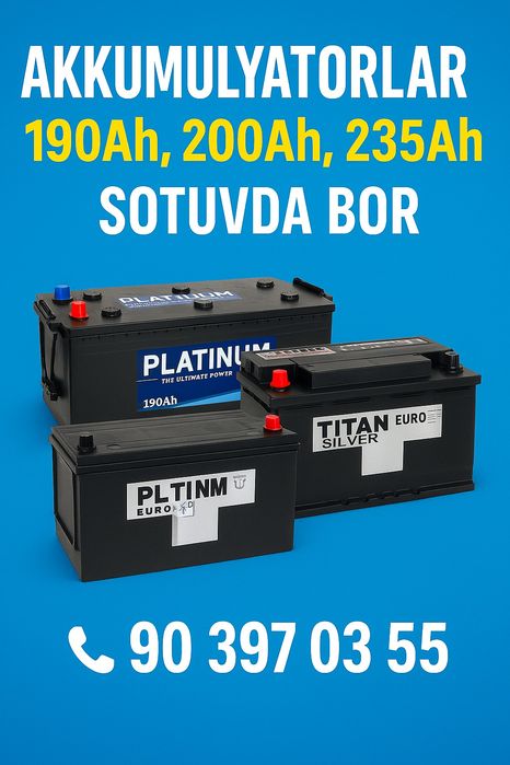 Akumulyator 190 - 200 - 235 ah